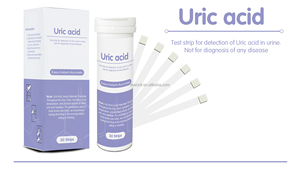 Bandelettes de test d'acide urique, <span class=keywords><strong>kit</strong></span> de détection d'acide urique dans l'urine pour la surveillance de la goutte et de l'hyperuricémie, 30 bandelettes/flacon - Product Image 5