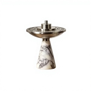 Quemador de Incienso de Sándalo Ecológico de Lujo Árabe, Quemador Moderno de Acero Inoxidable, Soporte para Oud Árabe, Incienso Majestic Hotel - Product Image 3
