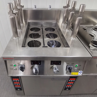 Cuisinière à nouilles électrique industrielle RKMF-PS266B à six bacs en acier inoxydable