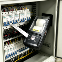 Timbangan Bluetooth dengan Printer Label Portabel Printer Label Thermal untuk Inventaris Gudang Kertas Kontinu