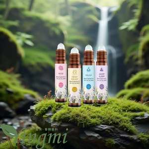 Atacado 10ml Lavanda Esse Ntial Óleos Roll-on Garrafa Doce Odor para Cabeça Alívio do Sono e Dores de Cabeça - Product Image 5