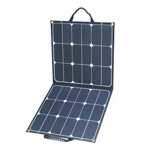 Glory Solar Black Draagbare Outdoor Indoor Solar Opvouwbaar Opvouwbaar Celpaneel Met Usb/Dc