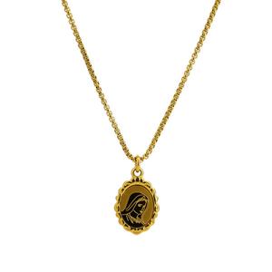 Collares de Moda 2026, Joyería de Acero Inoxidable 316L, Chapado en Oro PVD de 18k, Collar Religioso de la Virgen María para Mujer - Product Image 5