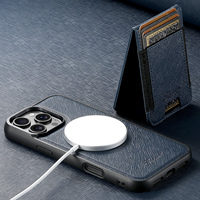 Coque de téléphone SUTENI pour iPhone 18 Pro Max avec chargement sans fil, aimant, bande élastique, porte-cartes, support, simili cuir, compatible 17 16 Plus 15 14 13