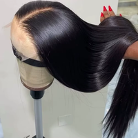 Peluca de Cabello Humano SDD Vietnamita sin Pegamento, Lista para Usar, 250% de Densidad, Lisa, con Encaje Frontal HD 13x6, Precortada y con Nudos Pre-Decolorados