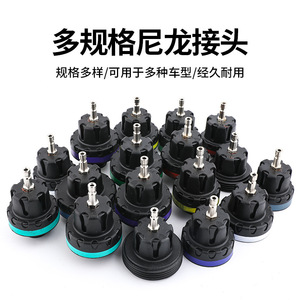 Testeur de pression de radiateur de voiture, jauge analogique de 55 mm avec tuyau et valves pour la détection de fuites et le remplacement du liquide antigel - Product Image 5