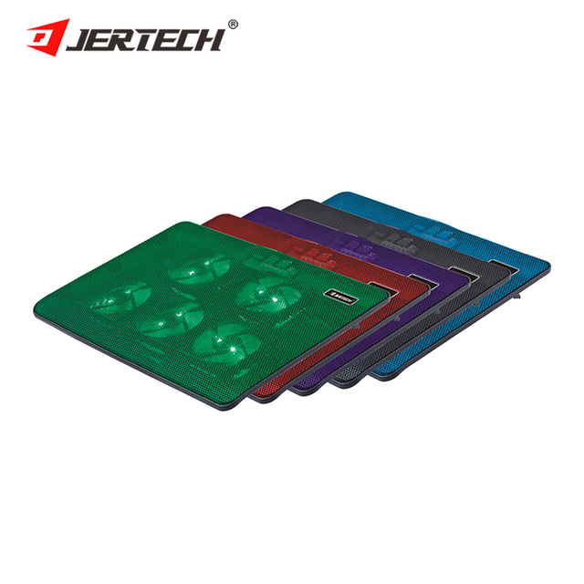 JERTECH KL331 Heavy Duty Laptop Cooling Pad Usb Computer Cooler Cooling 5 Fans for Gaming Laptop Pc Base Computer Cooling Pad