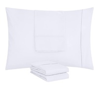 Chine vente en gros 300TC 100% coton tissu taies d'oreiller blanches personnalisées pour hôtel et chambre d'hôpital King Size en vrac