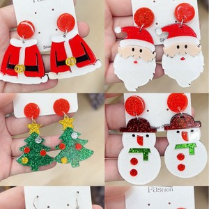 All'ingrosso <span class=keywords><strong>natale</strong></span> piccoli orecchini di alce Babbo <span class=keywords><strong>Natale</strong></span> pupazzo di neve albero di <span class=keywords><strong>natale</strong></span> ornamenti <span class=keywords><strong>per</strong></span> feste regali <span class=keywords><strong>per</strong></span> la tua ragazza - Product Image 2