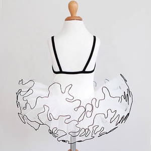 Ropa de una pieza de primera calidad, falda de gasa, tirantes de verano, ropa de práctica rosa para niñas, falda de ballet, ropa de baile para niños - Product Image 5
