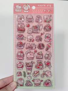 Autocollants <span class=keywords><strong>Muraux</strong></span> Décoratifs 3D en Relief, Animaux de Dessin Animé Gonflés, Fleurs de <span class=keywords><strong>Cerisier</strong></span>, Espace, Cristal, PVC, Écologiques, Auto-Adhésifs et Imperméables - Product Image 4