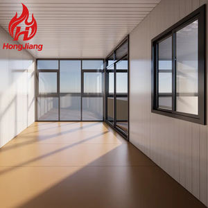 Rumah kontainer Vila Modular mewah siap dibuat kamar mandi konstruksi baja Prefab bertenaga surya 5950x3000x2800mm desain Modern - Product Image 3