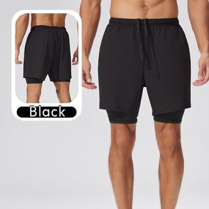 Hızlı kuru koşu sıkıştırma astar ile hafif atletik egzersiz spor şort yan cep erkek 2 in 1 spor şort - Product Image 6