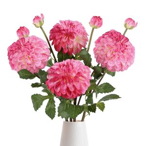 Venta al por Mayor de Fábrica: Flor Artificial de Seda Estilo Retro Dalia para Centro de Mesa en el Hogar, Decoración para Hoteles, Bodas y Fiestas - Product Image 5