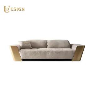 Divani da soggiorno personalizzati in pelle in stile moderno divani di lusso leggeri, divani componibili Lounge divano personalizzato a tre posti