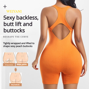 Abbigliamento Modellante da Donna con Schiena Incrociata, Canotta Sportiva Aderente Monopezzo ad Alta Elasticità per Fitness, Corsa e Yoga - Product Image 5