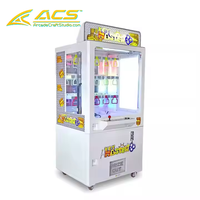 Machine d'arcade à griffes ACS Prize Claw, borne de jeu à plusieurs fentes avec distribution de cadeaux, certification CE, fonctionnement à monnayeur, prise en charge japonaise/espagnole