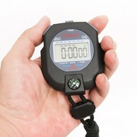 Chronomètre numérique LCD professionnel étanche portable haute précision à une seule ligne pour l'entraînement sportif avec logo personnalisé
