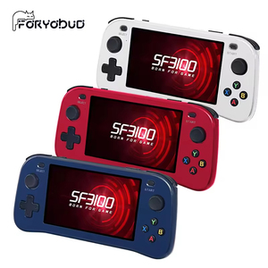 Console de jeu portable rétro SF3100, écran IPS de 4,5 pouces, 64 Go, 20 000 <span class=keywords><strong>jeux</strong></span>, batterie de 3000 mAh, prise en charge de la sortie <span class=keywords><strong>PS1</strong></span> et TV, lecteur portable - Product Image 1