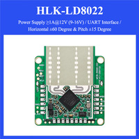 Hi-Link Nouveau module capteur radar 2T2R HLK-LD8022 à faible coût et haute précision 9~16V 12V 600mA pour détection d'angle mort 21-65m