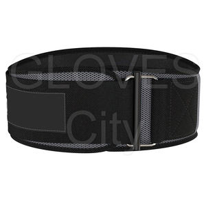 Cinturones de levantamiento de pesas ajustables de neopreno gris Logotipo personalizado GIMNASIO Ejercicio Seguridad Fitness Guantes GUANTES City Sialkot Protector - Product Image 2