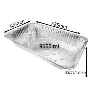 풀 사이즈 깊은 중간 얕은 중장비 팬 실버 가정용 서빙 팬 채핑 요리 알루미늄 트레이 용기 - Product Image 2
