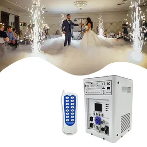 Equipo de fuegos artificiales de chispa fría, máquina de fuente de chispa blanca brillante para eventos de boda, 600w