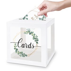 DAMAI Scatole Regalo per Feste di Rivelazione del Sesso del Bambino, Decorazioni per Baby Shower, Cartoncini Rossi e Blu Pieghevoli per Votazione, Articoli Più Venduti - Product Image 4