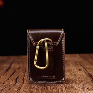 Wholesale Genuine Leather Cigarette Case Lighter Case Cigar Packets Retro Cigarette <b>Pouch</b> - Product Image 5