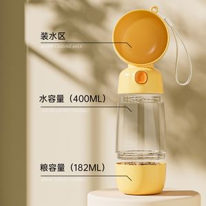 Daily Walking Pet Silicone Water Bottle 550ml Food Safe Leak Resistant Design - Product Image 2