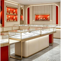 Meubles de présentation de bijoux pour l'aménagement intérieur, conception de salles d'exposition de bijoux, présentoirs