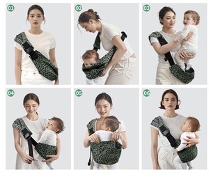 Houndstooth <strong>Toddlers</strong> Baby Slings <strong>Hip</strong> <strong>Carriers</strong> Wrap Lightweight Ergonomic Travel-Friendly Safe <strong>Carrier</strong> for 10-60 Lbs - Product Image 3