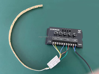 Controlador de Tira LED Magic D550 RGBCW 800W RGB CCT DC12V-24V de 5 Canales RGBWW con Dimmer