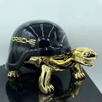 Statues de tortue de haute qualité personnalisées en usine 40cm Sculpture en résine Candy Chrome Pop Art pour galerie d'art