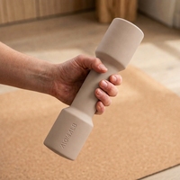 Haltères ergonomiques en silicone écologiques avec logo personnalisé, haltères de musculation pour la maison, le yoga, le pilates, petits haltères en forme de I