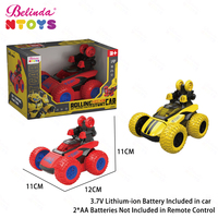 Voitures télécommandées Belinda 4Ch Rolling Dance Stunt RC 27Mhz avec lumière 360° °   Jouets RC à rotation, cadeaux pour enfants