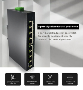 Công Tắc Poe Công Nghiệp Được Quản Lý Gigabit <span class=keywords><strong>Ethernet</strong></span> 10/100/1000Mbps Đường Ray Din 8 Cổng Cho Camera Ip Đầu Vào Dc Kép - Product Image 6