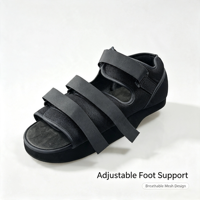 Chaussure de récupération post-opératoire en gros pour le soulagement du talon, avec talon compensé en EVA, en maille respirante, à fermeture Velcro, idéale pour l'été, contre l'épine calcanéenne et la fasciite plantaire