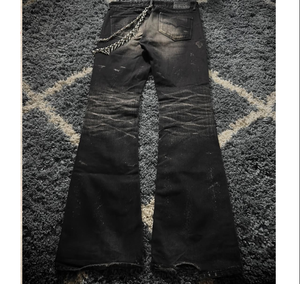 بنطلون جينز دينم أسود عالي الجودة للرجال للبيع بالجملة بتصميم مخصص - Product Image 2