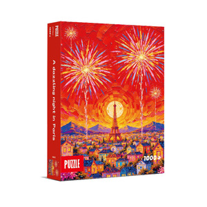 <span class=keywords><strong>Puzzle</strong></span> créatif de <span class=keywords><strong>1000</strong></span> pièces Tour Eiffel Feux d'artifice, <span class=keywords><strong>puzzle</strong></span> en papier Paysage urbain de Paris, œuvre d'art, <span class=keywords><strong>puzzle</strong></span> de paysage, jouet éducatif - Product Image 1