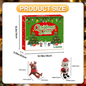 Set di Calendario dell'Avvento Natalizio Stampato in 3D, Figurine Mini Articolate, Ornamenti Appesi, Regalo per le Festività - Product Image 2