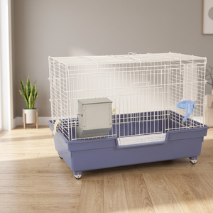 743 Rabbit Ferret & Chinchilla Cage with Snap Button Closure Metal & <b>Plastic</b> Construction <b>Plastic</b> Tray - Product Image 2