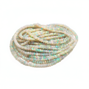 Best Seller Natural Ethiopian Opal <b>Beads</b> Multi Fire Opal Loose Gemstone <b>Beads</b> Rainbow Flashy Ethiopian Opal <b>Beads</b> for Necklace - Product Image 1