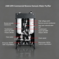 Système de purification par osmose inverse de qualité supérieure 2000 GPD 5 LPM avec auto-nettoyage et lavage à contre-courant pour hôtels, voitures et camping-cars