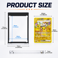 Vente en gros de boîtes de présentation étanches en plastique transparent One Touch 35PT, porte-cartes magnétique pour cartes de sport de baseball