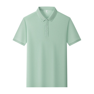 Polo à manches courtes, couleur unie, polyester, unisexe, vêtements de travail, usage quotidien - Product Image 4