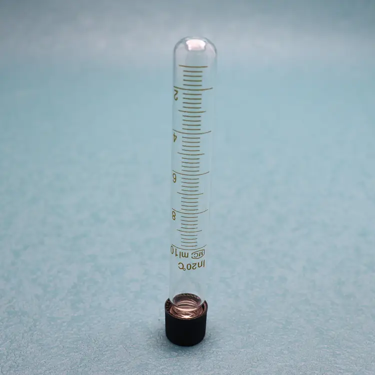 Direkt verkauf ab Werk 10ml 25ml 50ml transparentes Glas Reagenzglas Chemielabor Reagenz gläser