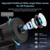 Projecteur de planétarium domestique 2025 HD LED ABS avec 28 bruits blancs pour chambre à coucher, salon, projecteur d'étoiles, lumière nocturne galactique
