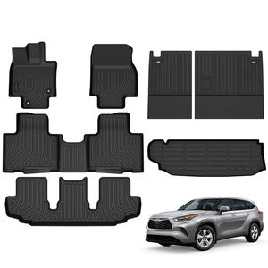 Alfombrillas para el <span class=keywords><strong>interior</strong></span> del coche, suministro de fábrica, TPE, para todo tipo de clima, 3D, OEM, para Toyota Highlander Kluger - Product Image 1