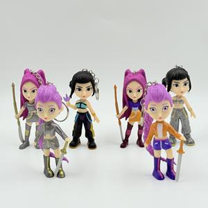 Set de 6 Figuras de Acción de Vinilo de KPOP Demon Hunters, Caja Sorpresa, Grupo de Chicas, Anime, Mini Coleccionables de PVC - Product Image 1